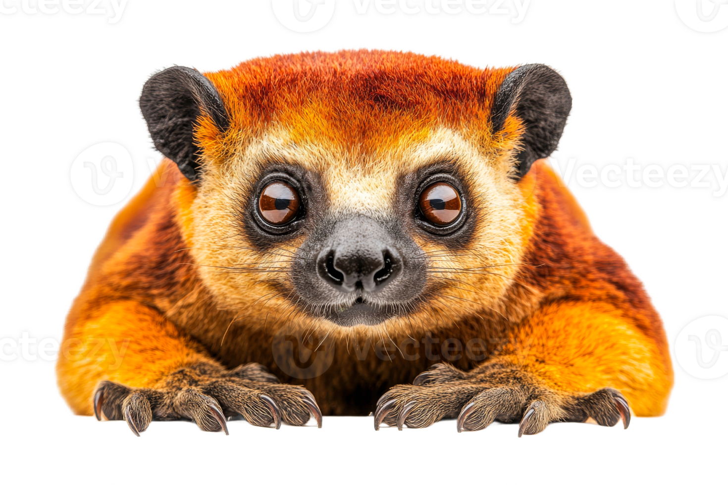Curious red panda looking directly at the viewer png