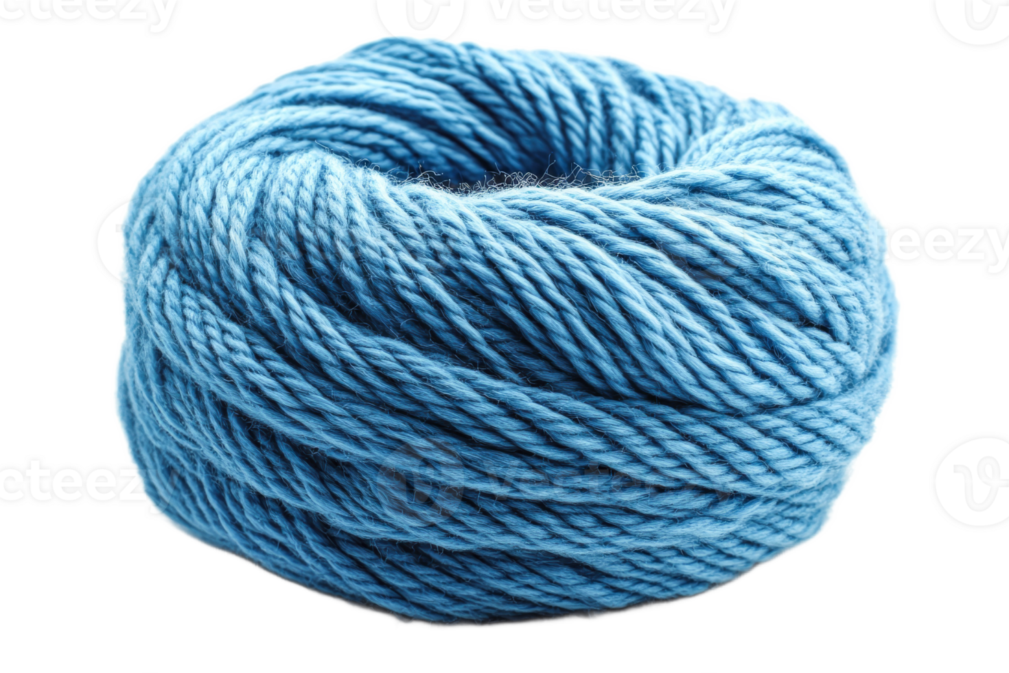Blue yarn ball for knitting and crafting projects png