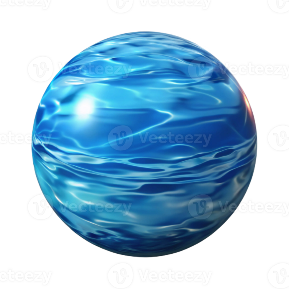 wonderful rustic Ocean Blue Water Reflection Transparent Background png