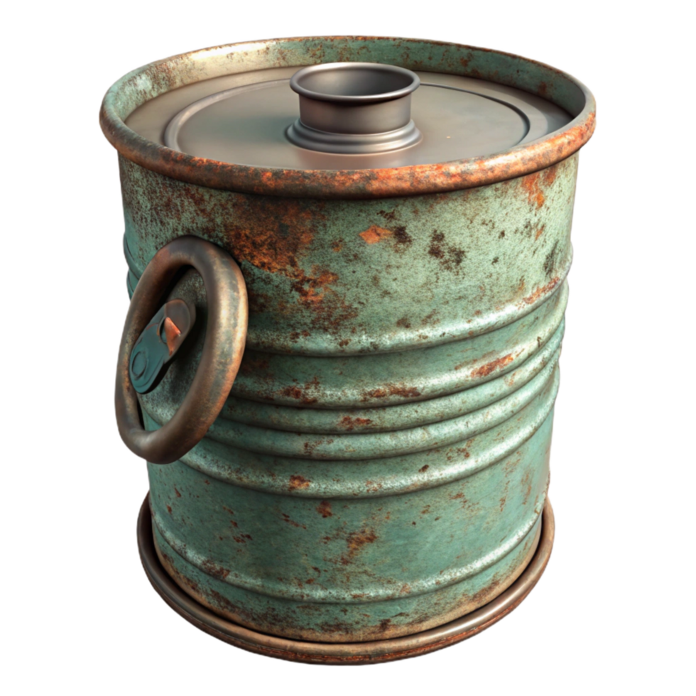 vibrant artistic Old Cans Utensil Holder Isolated professional png