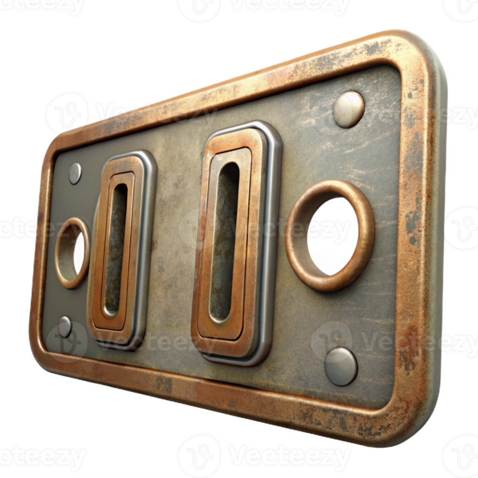extraordinary abstract Old License Plate Wall Art Cutout Element genuine png