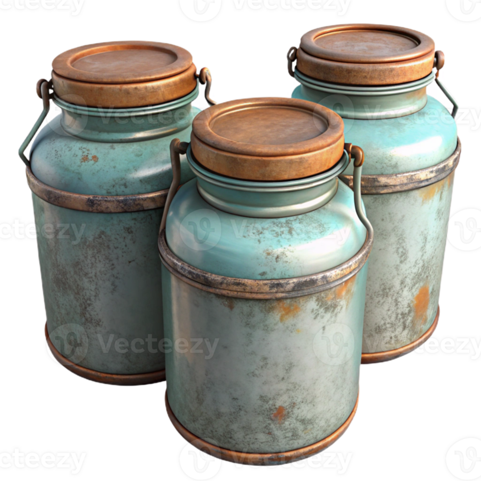 wonderful rustic Old Mason Jars Storage Containers Isolated original png