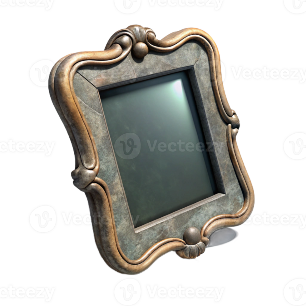 stunning classic Old Picture Frame Chalkboard Cutout with Shadow authentic png