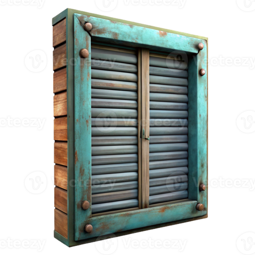 impressive modern Old Shutter Wall Decor Transparent Background png