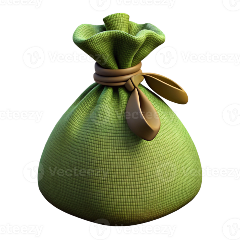 vibrant modern Olive Green Burlap Sack Texture Isolated Element png
