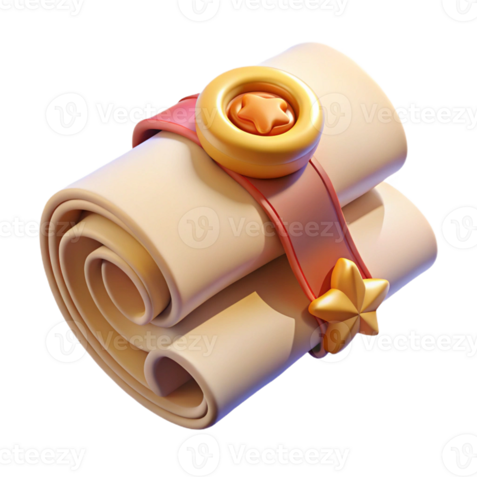 stunning contemporary Online Course Certificate Scroll Isolated professional png