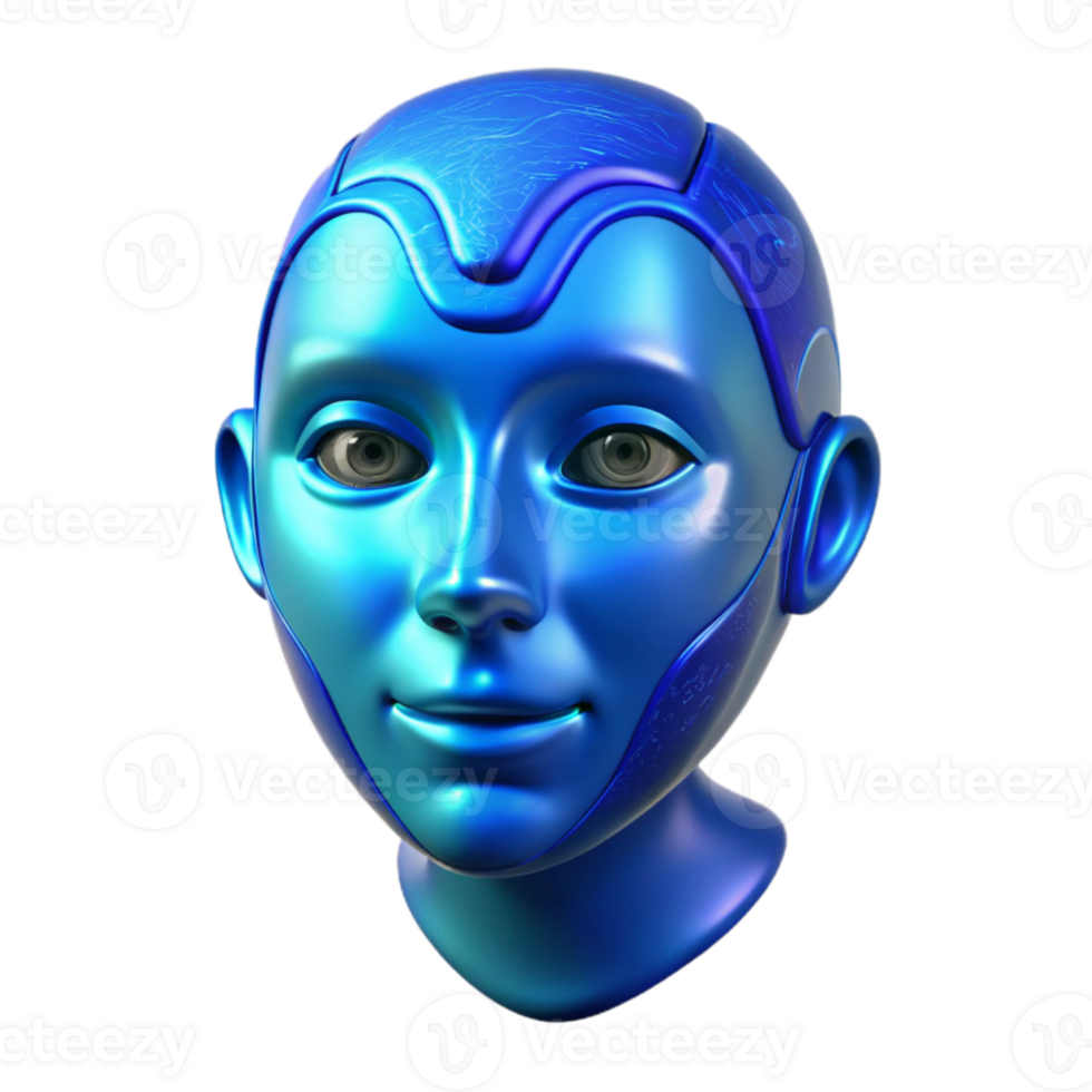 impressive modern Online Persona Mask Blue Hologram Isolated exclusive png