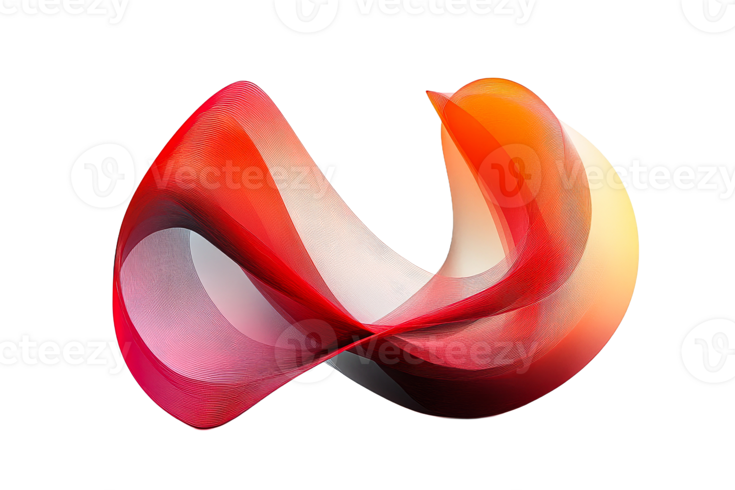 Elegant abstract design with flowing curves and gradients png