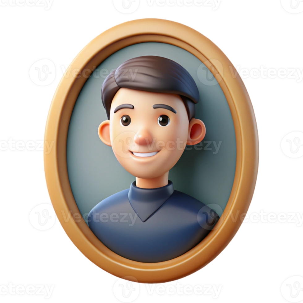 stunning traditional Online Profile Picture Oval Frame Transparent Background png