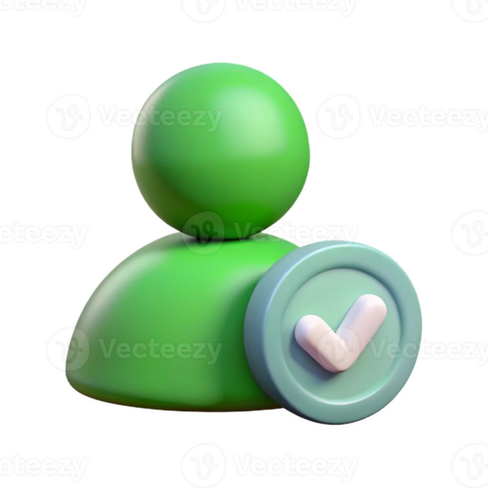 beautiful modern Online User Icon Green Checkmark Transparent Background professional png