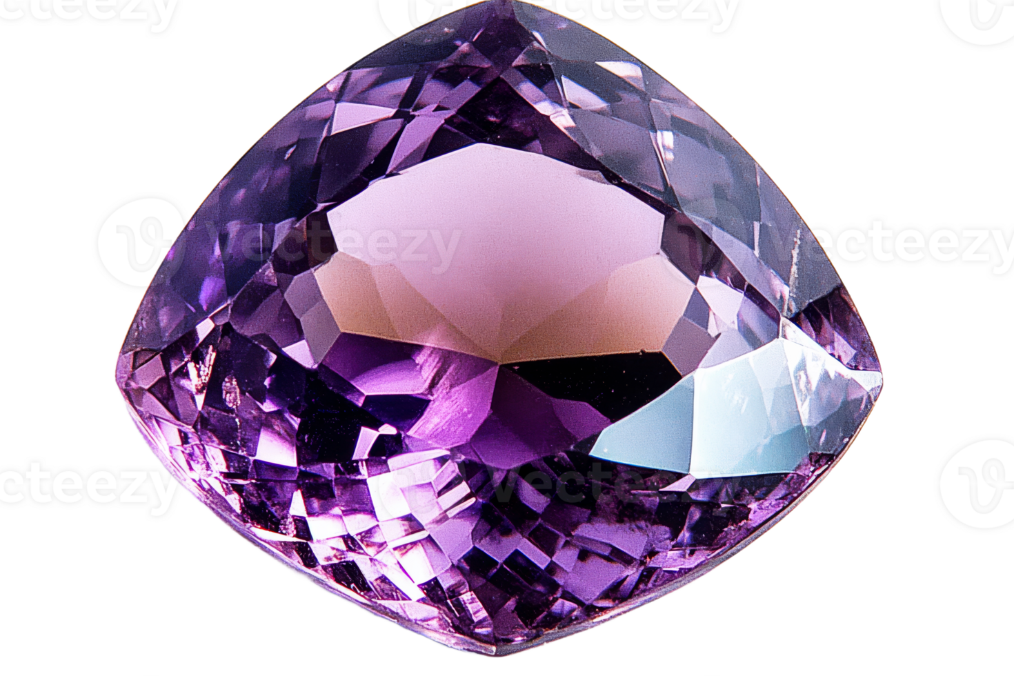Beautiful purple gemstone with transparent background png