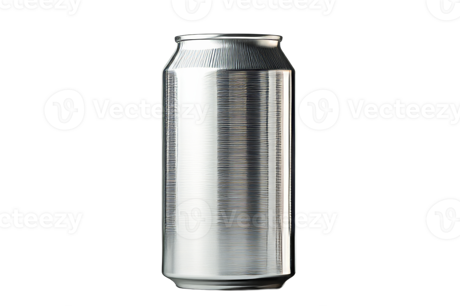 Aluminum beverage can isolated, refreshment container, product, cut out transparent png