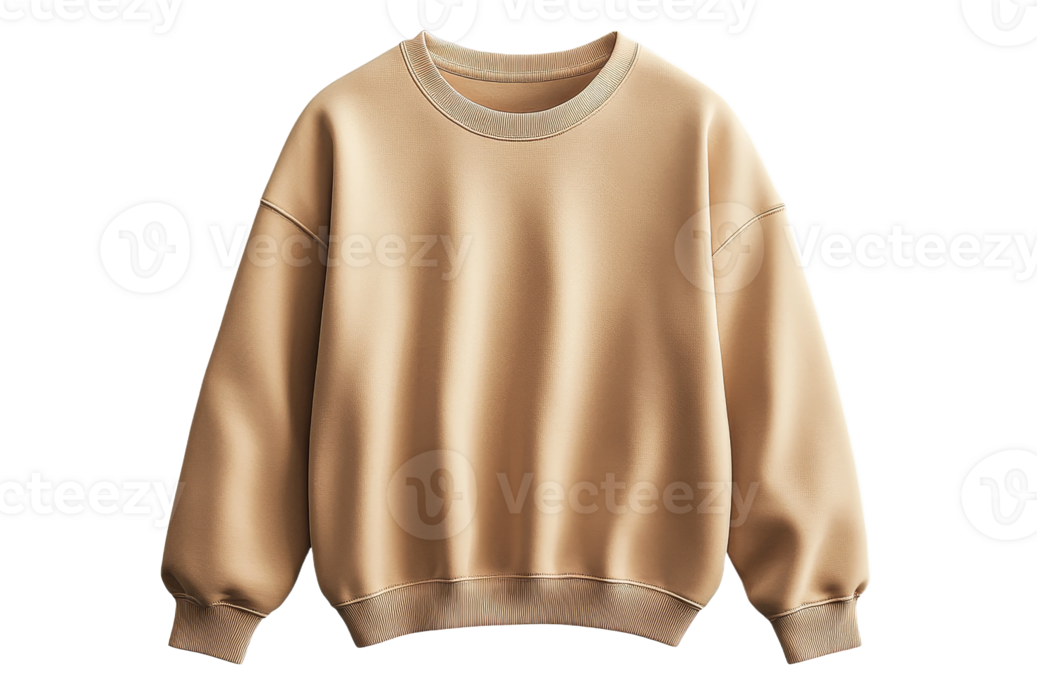 Beige sweatshirt with long sleeves apparel fashion, cut out transparent png