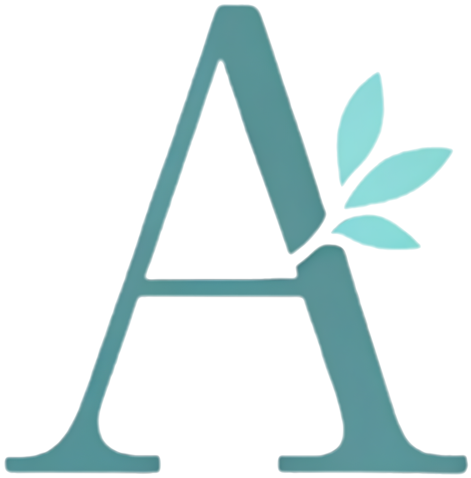 Letter A with Artistic Floral Accents for Elegant Decoration. . png