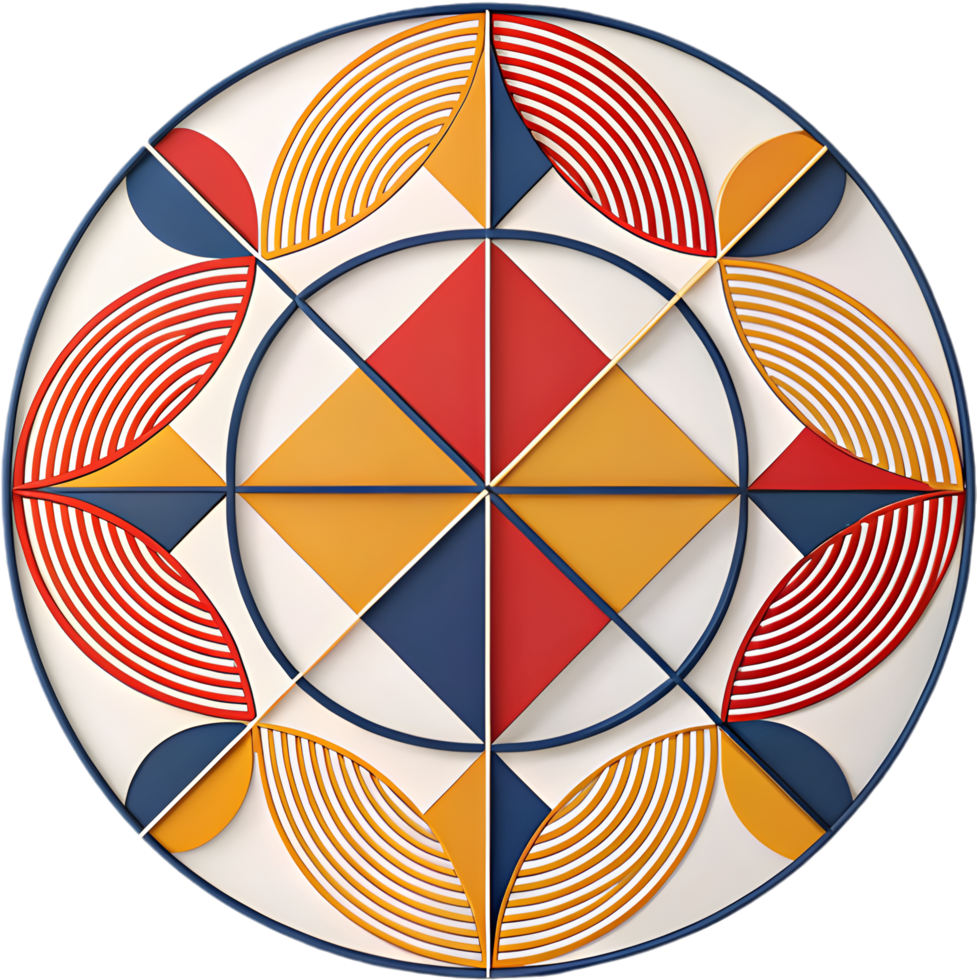 Stylish and creative geometric patterns for vibrant art clipart. . png