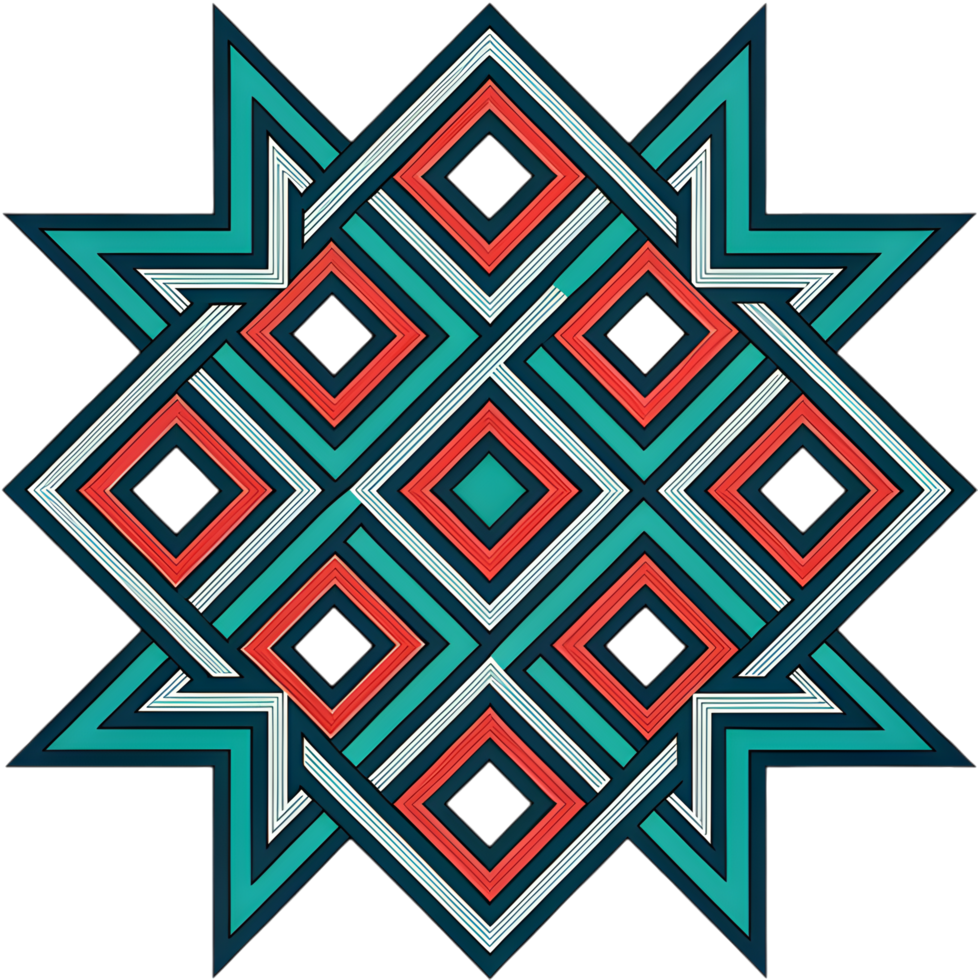 Bright and dynamic abstract geometric patterns for modern art clipart. . png
