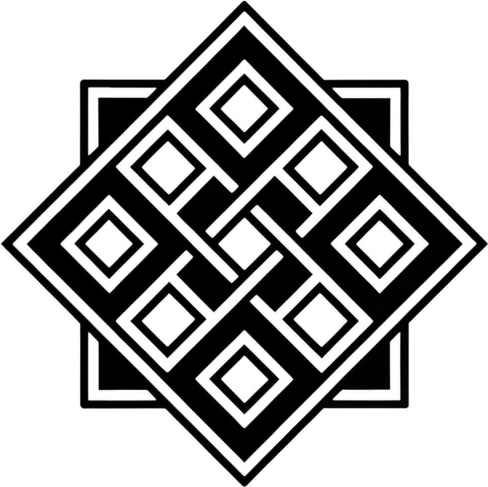 Stylish abstract geometric shape with sharp symmetrical precision and elegance. . png