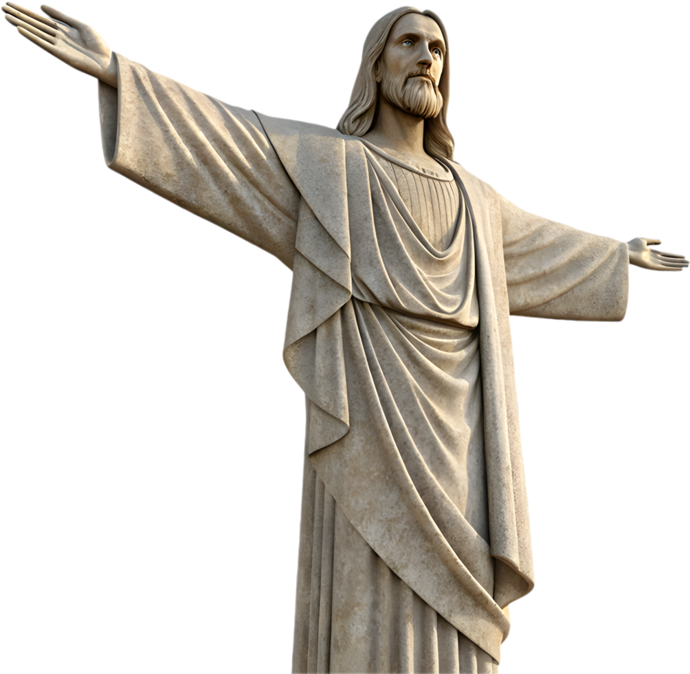 Cultural legacy and divine history in Jesus statue design. . png