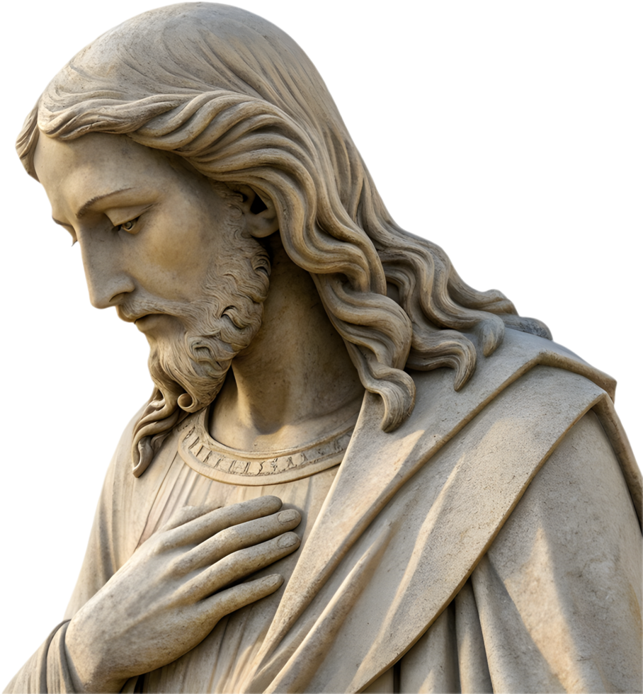 Sacred belief and Christian symbol in Jesus statue design. . png