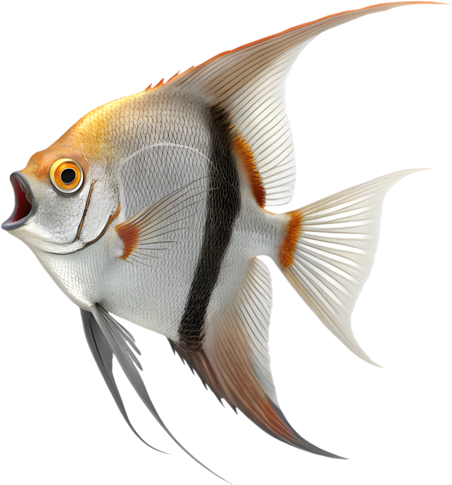 Bright and Beautiful Angelfish Clipart for Aquatic Enthusiasts. . png