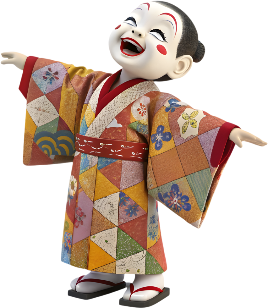 Unique and Rare Antique Japanese Cabaret Dolls Showcase Cultural History and Art. . png