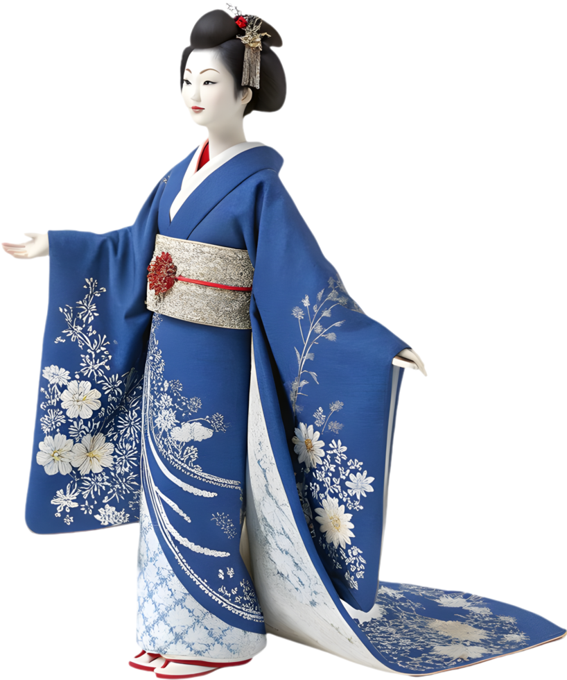 Japanese Antique Doll Handcrafted with Cultural Significance and Historical Value. . png