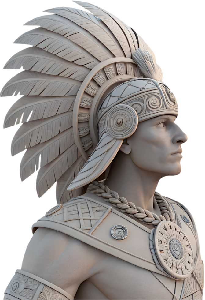 Aztec Warrior Shield and Symbol Representing History and Strength. . png