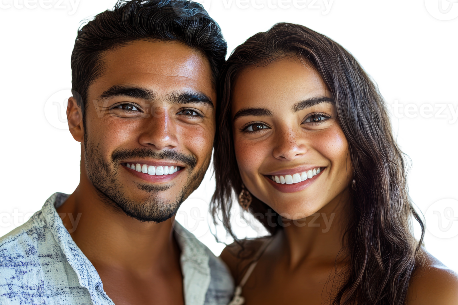Smiling attractive young couple portrait, happiness, relationship, cut out transparent png