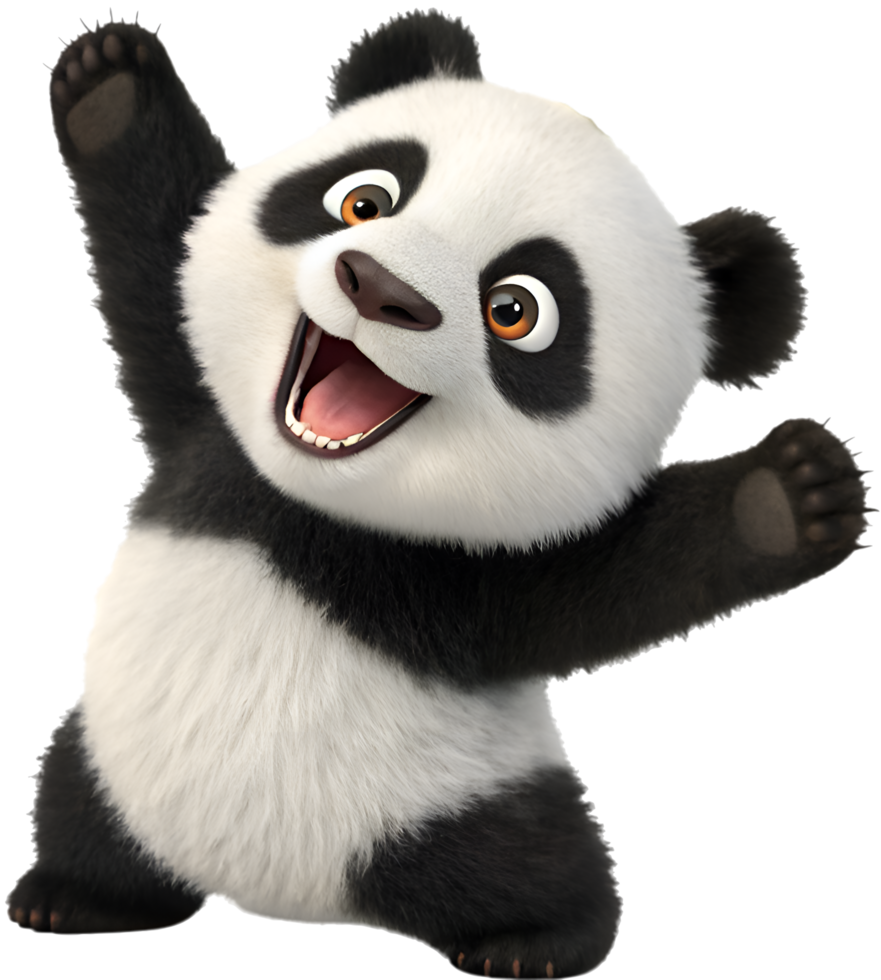 Lovely and Round Baby Panda Looking So Cute. . png