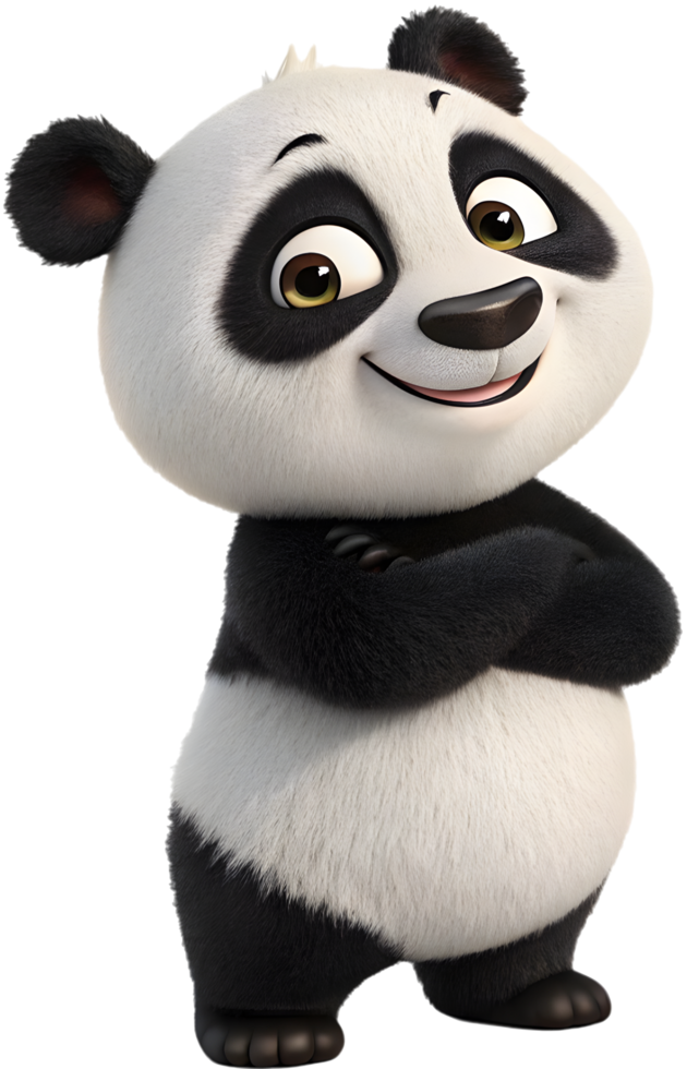 Fluffy and Happy Baby Panda Looking So Lovely. . png