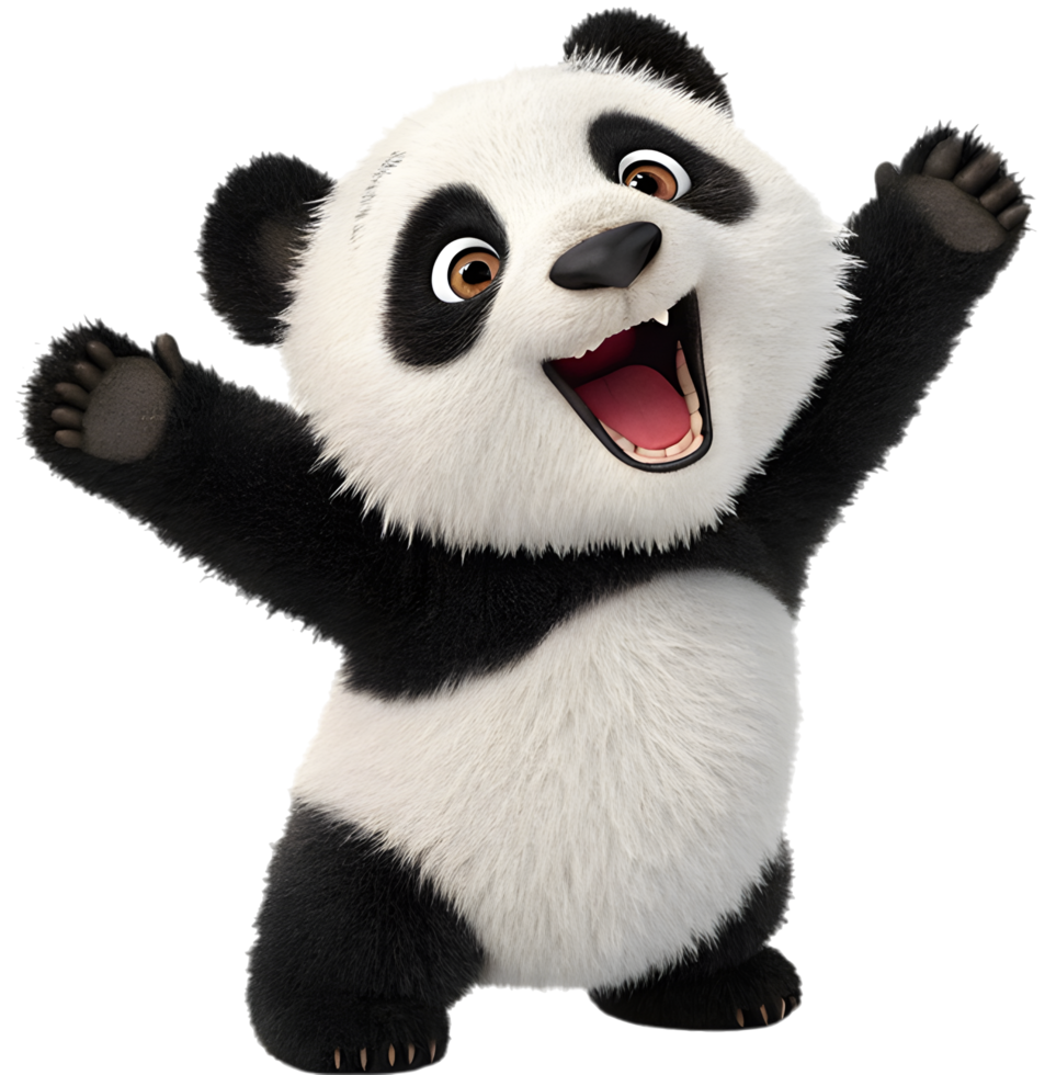 Happy and Joyful Baby Panda Full of Charm. . png