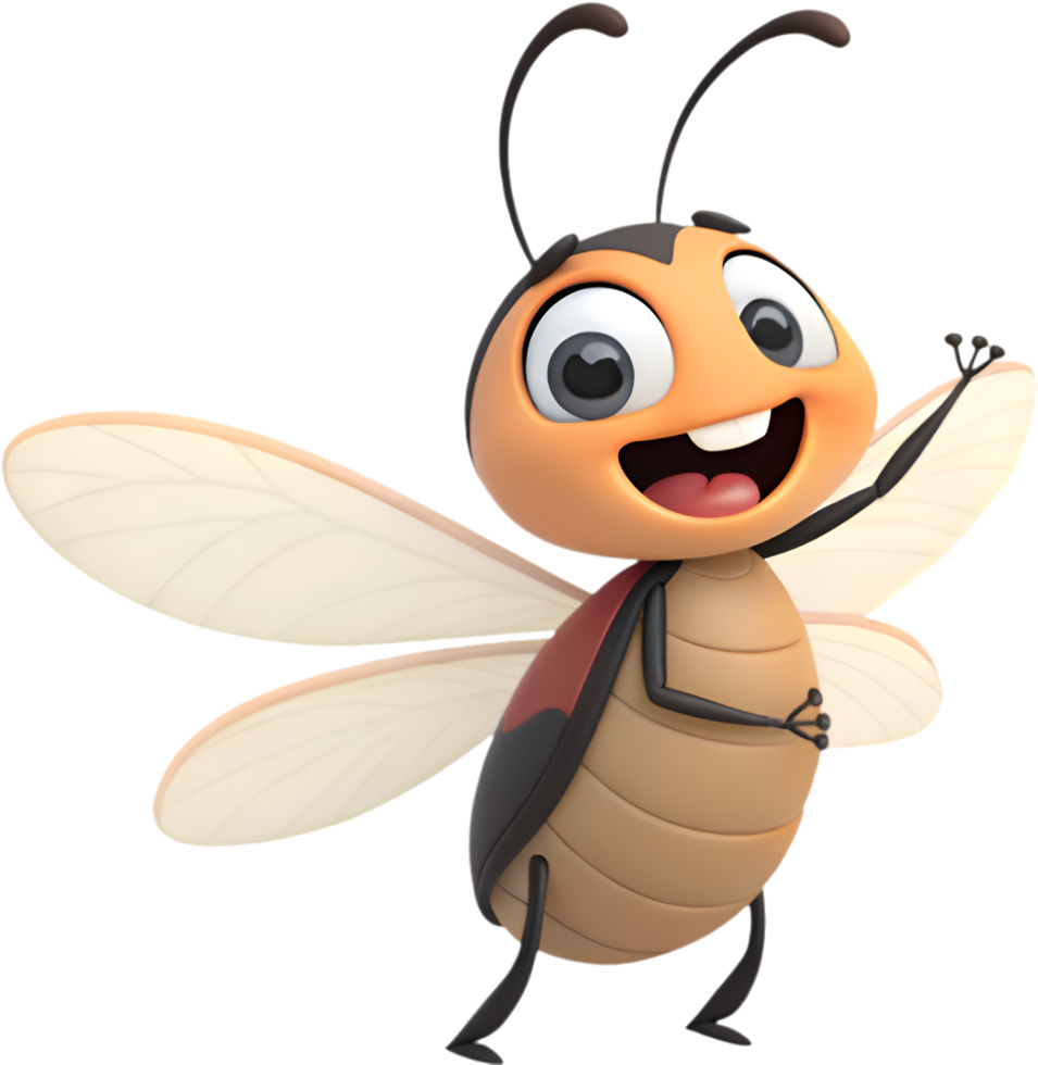 Playful Insect Cartoon Beetle with Bright and Fun Designs. . png