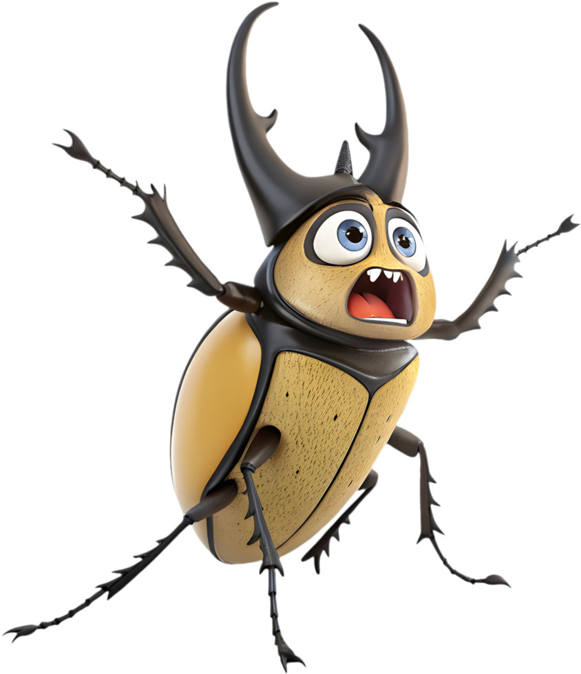 Bright and Playful Beetle Clipart for Creative Projects. . png
