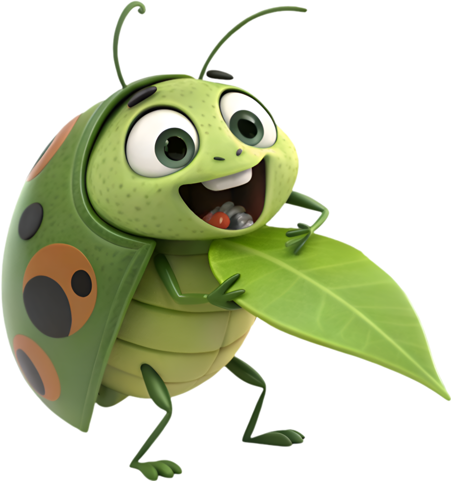 Colorful and Quirky Beetle Cartoon Clipart for Creative Projects. . png