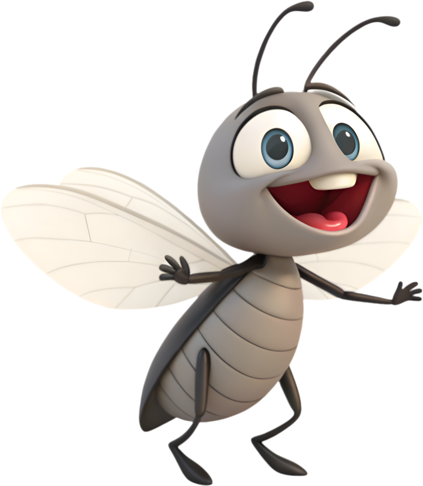 Cute Beetle Clipart with Fun and Cheerful Cartoon Style. . png