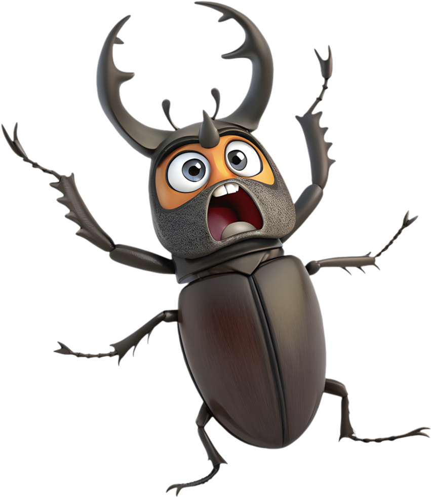Cute and Playful Bug Cartoon for Fun Clipart Ideas. . png