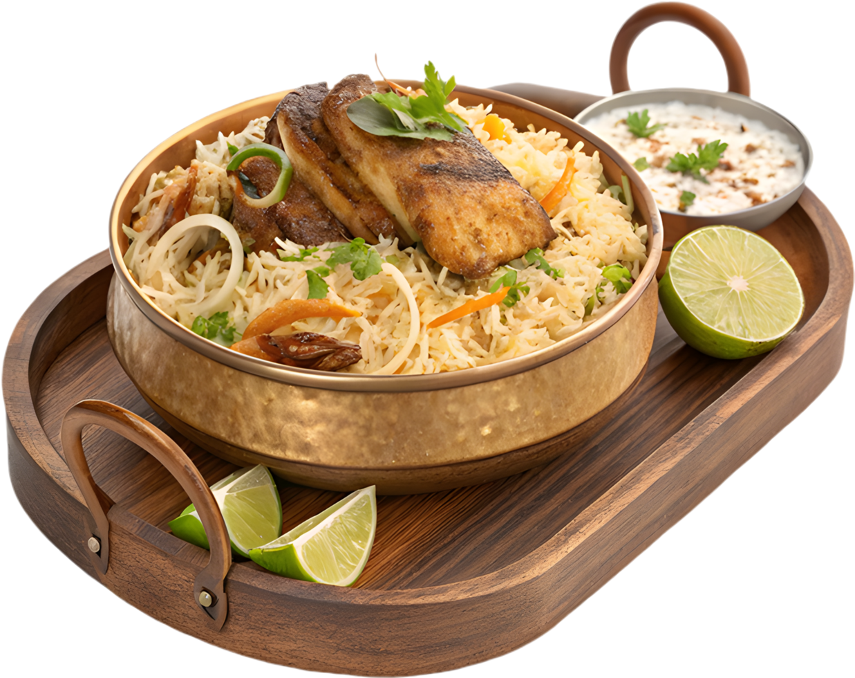 Authentic Indian Biryani with Fragrant and Tasty Ingredients. . png