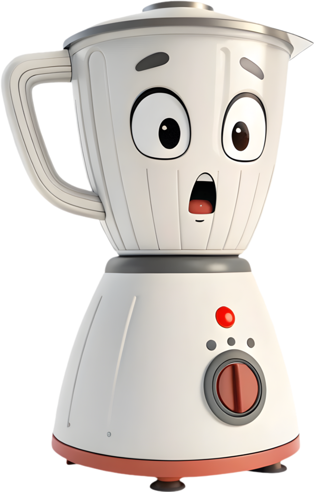 Vibrant Blender Cartoon with Fun Kitchen Activities . png