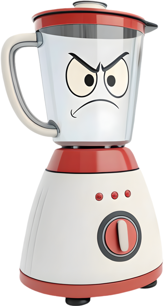 Animated Kitchen Blender in a Fun and Vibrant Moment . png
