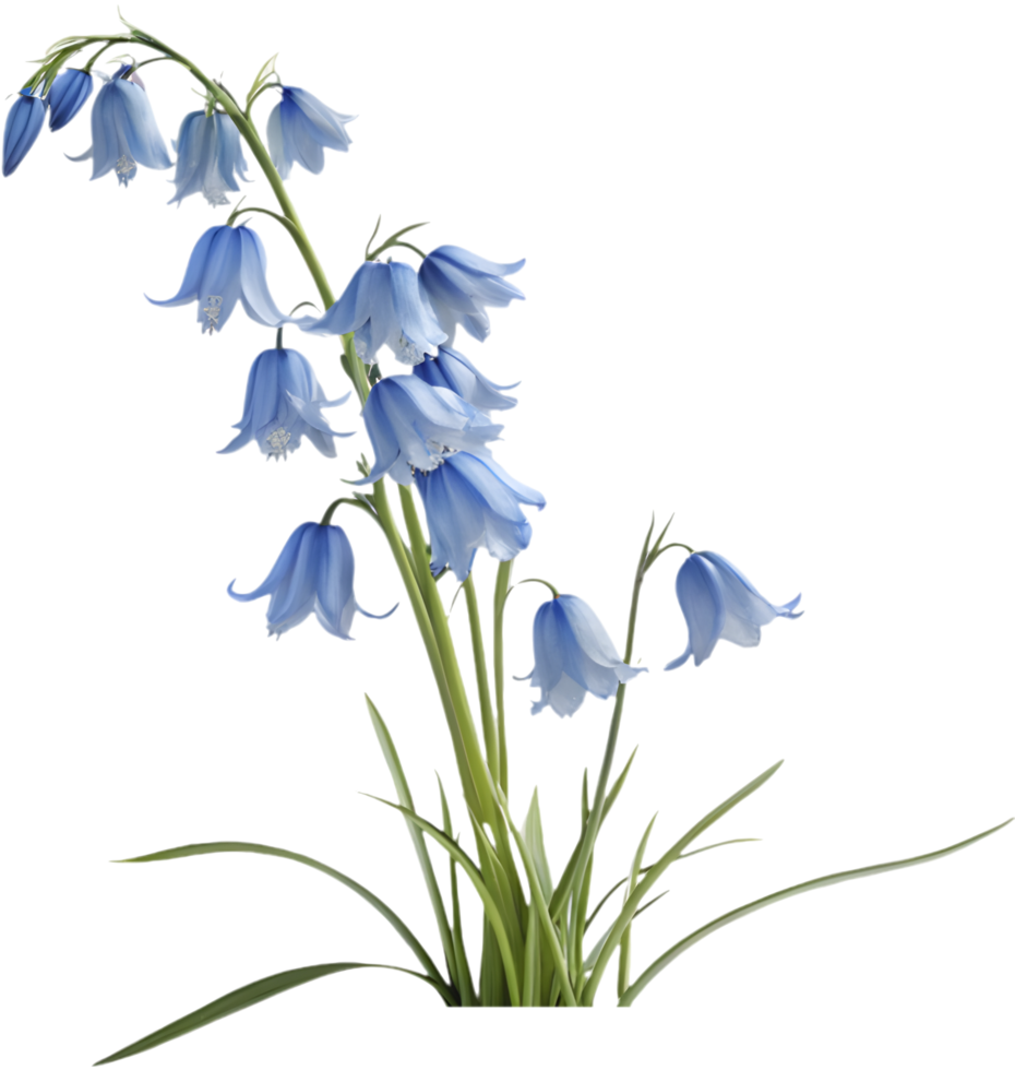 Vibrant Blue Star Creeper Flowers Adding Natural Ground Cover to Gardens. . png