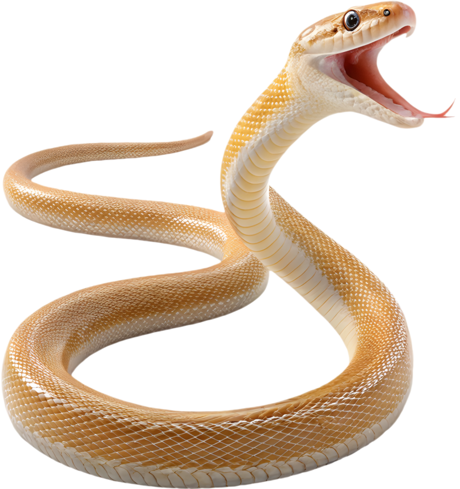 Large reticulated boa snake with realistic patterns for detailed clipart. . png