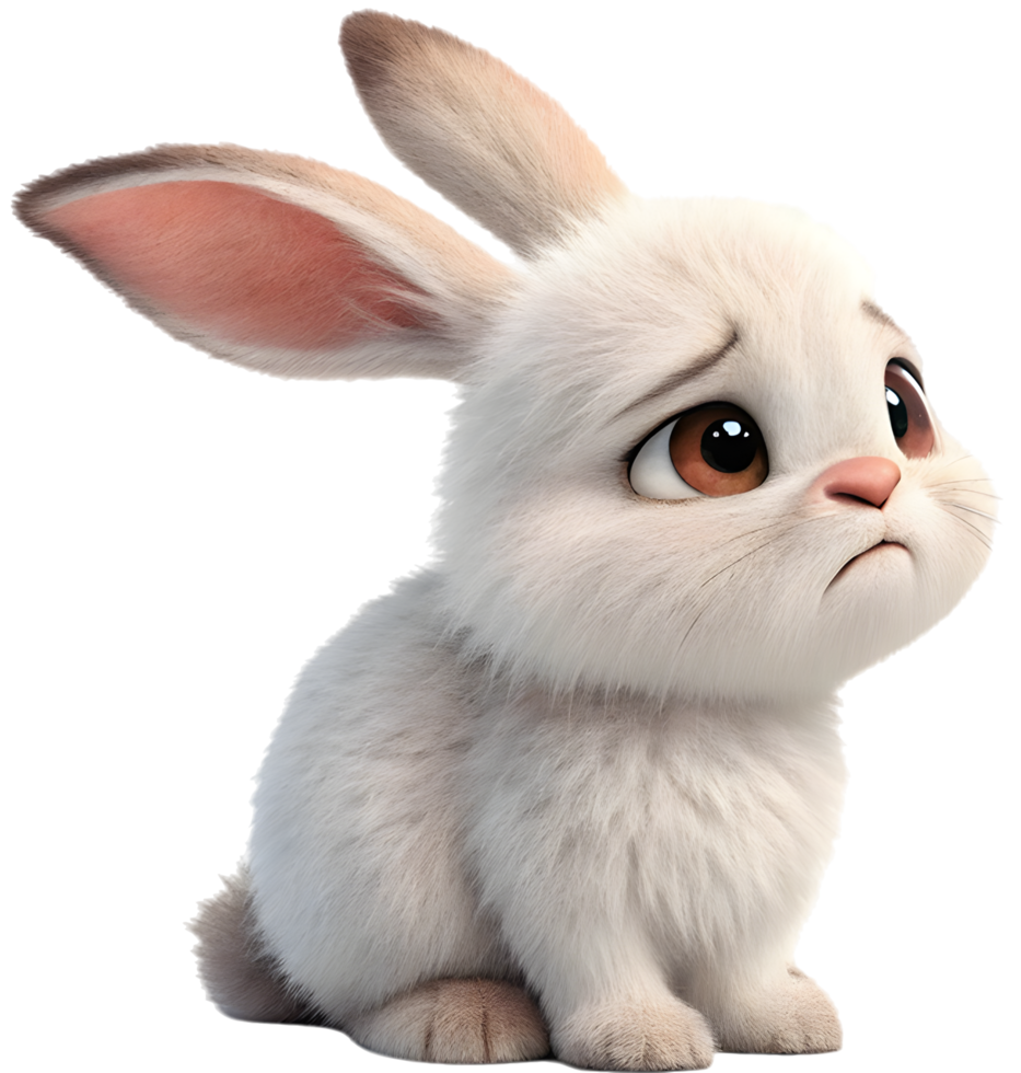 Fluffy bunny design for cheerful digital artworks. . png