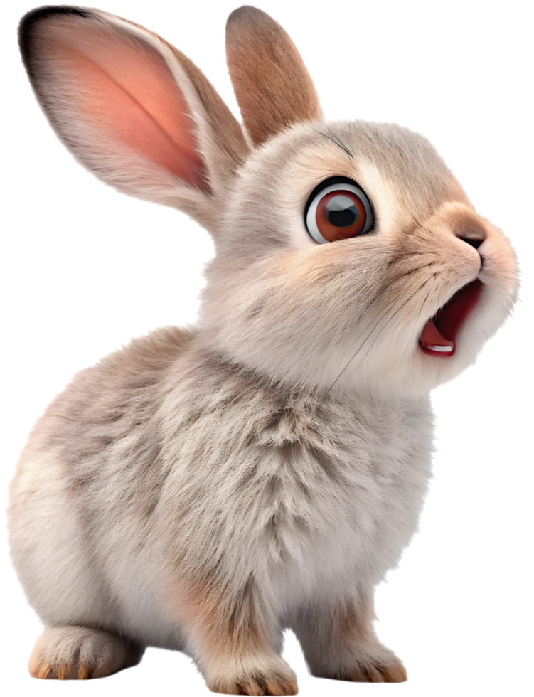 Cute and fluffy bunny clipart for Easter celebrations. . png