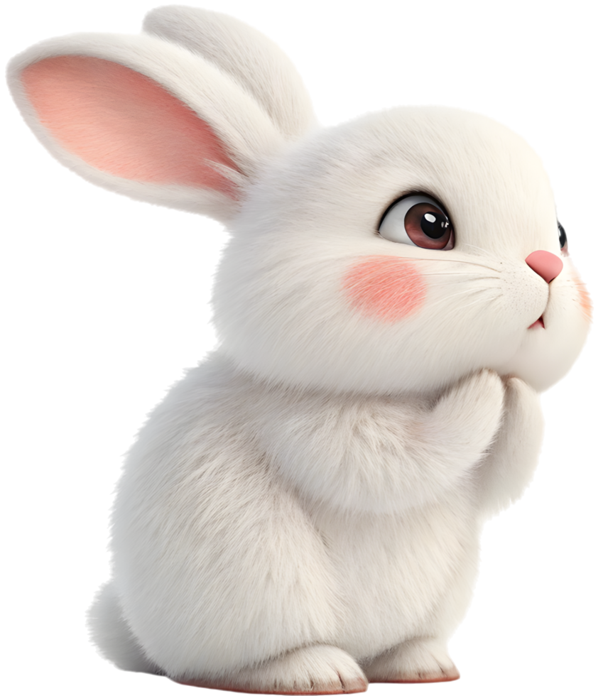 Fluffy and animated bunny clipart for fun occasions. . png