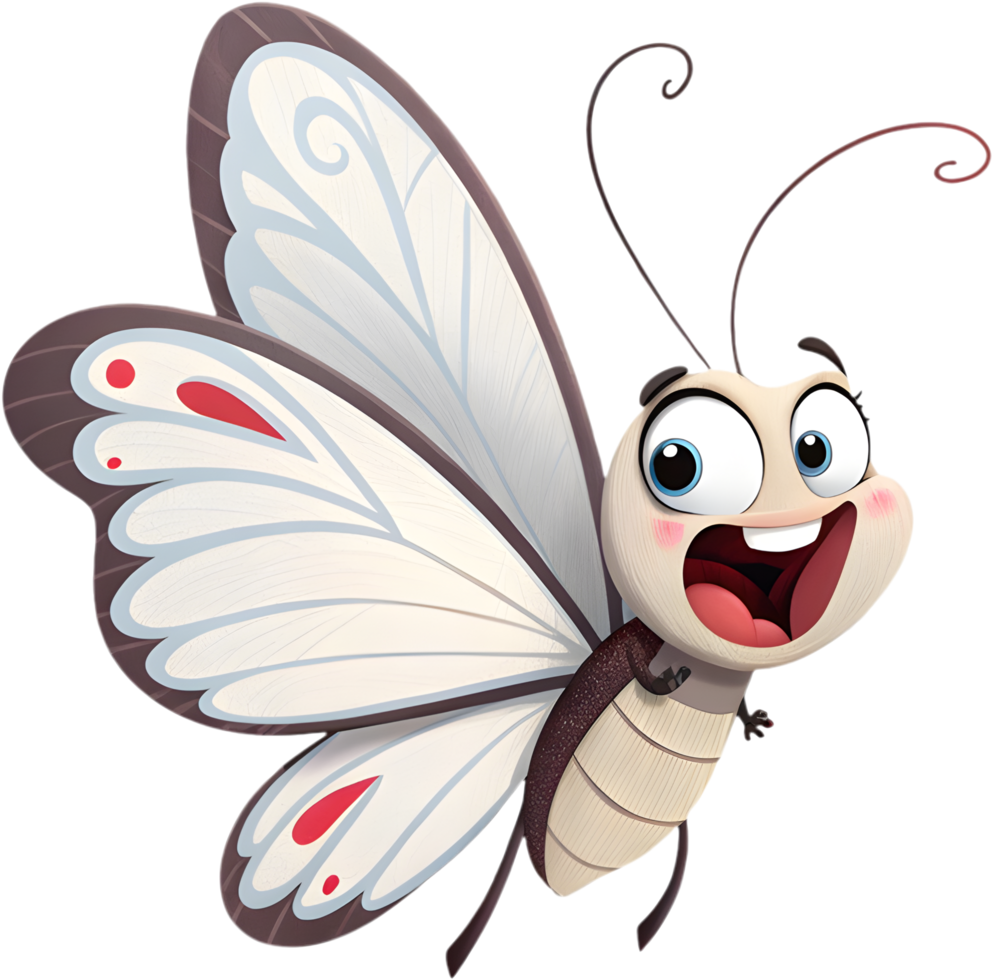 Cartoon Butterfly Clipart for Creating Beautiful Artworks. . png