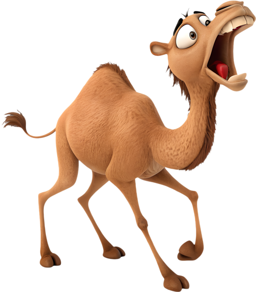 Amusing camel character for lively artwork and illustrations. . png