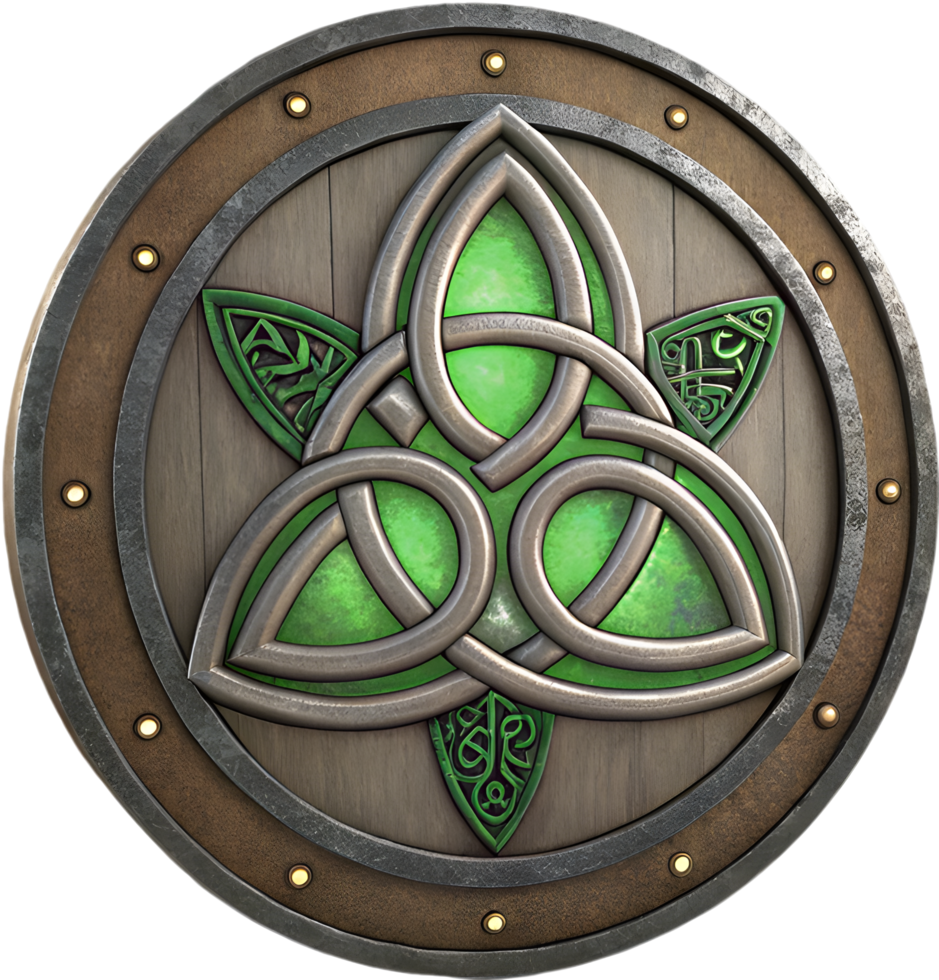 Artistic Celtic Knotwork Inspired Clipart . png