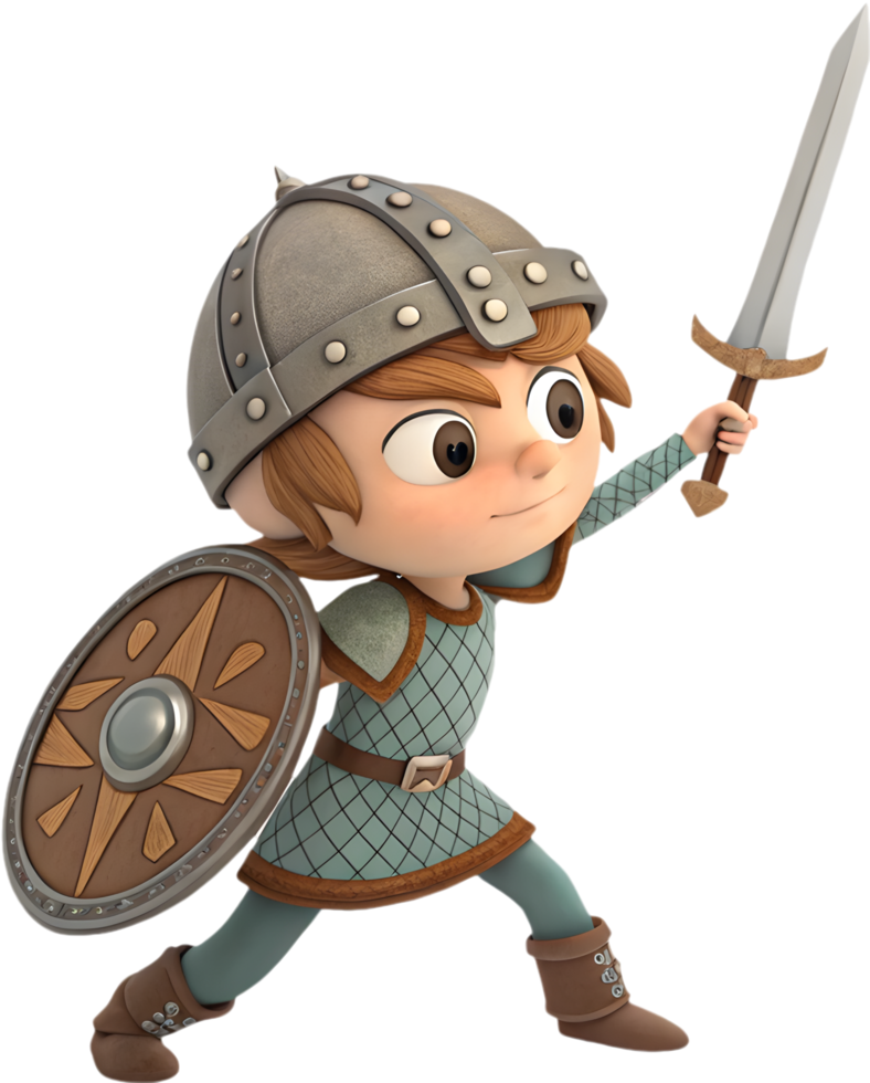 Powerful ancient Celtic warrior ready for combat. . png