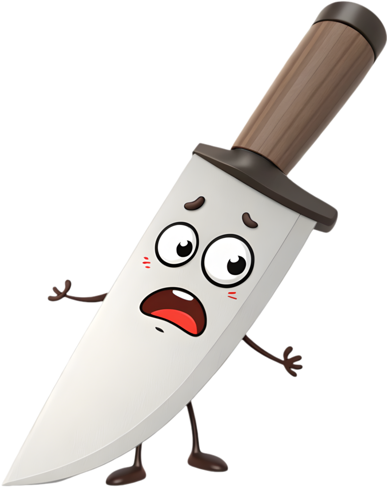 Happy Cartoon Blade for Kitchen Artwork. . png