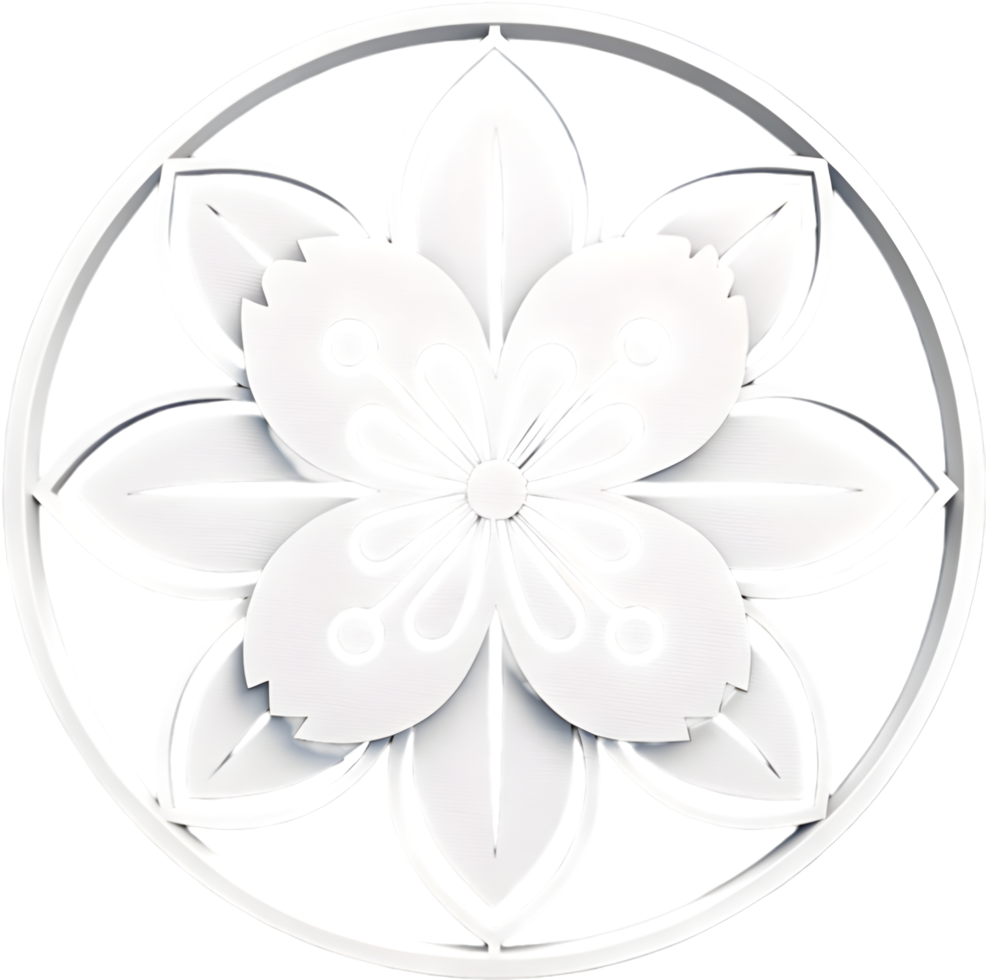 Aesthetic cherry blossom festival art with cultural floral elements. . png